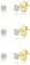 DTPsilver Boucles d'Oreilles Femme Or - Boucles doreilles Femme - Bijoux Or - Lot de Boucles d'Oreilles Femme - Boucle d Oreille Homme - Boucles d'Oreilles Femme Doré - Piercing Cartilage Or - 3 mm