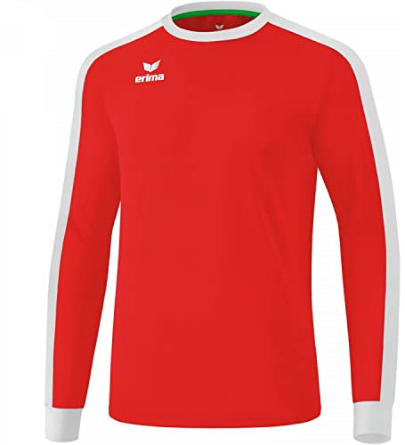 Erima Unisex Kinder Retro Star Trikot Langarm (3142101), rot/weiß, 116
