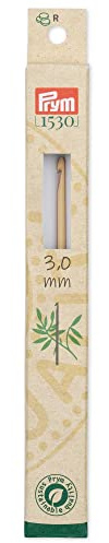 Prym 197602 Woll-Häkelnadeln BAMBUS 15 cm 3,00 mm