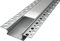 ALU Profil/Einbau Leiste Trockenbau EINPUTZ für Led Streifen + Abdeckung (Trockenbau 27-1m matte Abdeckung)