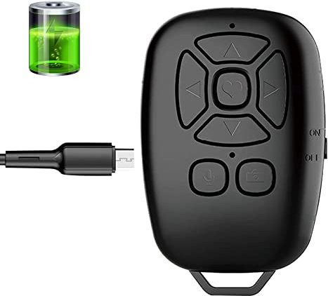 Telecomando Bluetooth, adatto per l'otturatore, telecomando Bluetooth senza fili per smartphone, compatibile con Apple iOS e Android/iPhone/iPad/Samsung/e altri