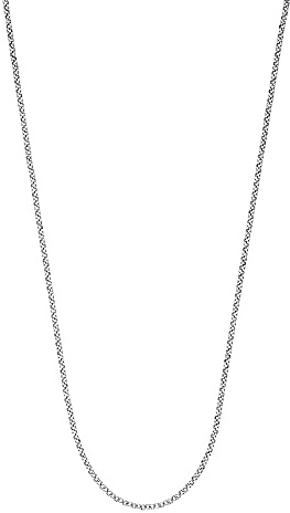 Engelsrufer schlichte Damen Erbshalskette aus Sterling Silber in silber - diamantiert - Karabinerverschluss - Länge: 60 cm