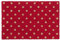 Relaxdays Fußmatte Kokos, rote Matte mit Punkten, 40x60, Türvorleger für drinnen & draußen, rutschfest, wetterfest, bunt