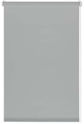 Deco Company Klemmrollo, Blickdicht, Lichtdurchlässig, Lichtschutz, Blendschutz, Rollo für Fenster ohne Bohren, Polyester, Hellgrau, 50 x 150 cm