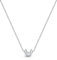 Amberta Damen Himmlisch Halsband aus 925 Sterling Silber: Mond Silhouette Halskette