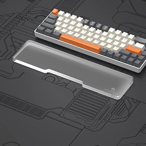 SELORSS Acrylic Keyboard Wrist Rest - Compact 60% Keyboard- Mechanical Keyboards Ergonomic Palm Rest for Computer Keyboard,Anti-Slip Base,Wrist Pad for Laptop,Office & Home-Easy Typing