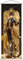 1PC Scroll Poster Wandbehang geschmiedet Stoff Malerei Dekor Wohnzimmer Schlafzimmer Kunstdruck 70 x 25 cm (Zhongli)