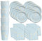 Daisy Birthday Supplies – Groovy Birthday – Four Ever Young 4. Geburtstag Partyzubehör Set Teller, Tassen und Servietten Geschirr-Set für 16 Personen
