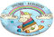 Niedliches Einhorn-Baby-Teppich mit Regenbogen-Wolken, runder Teppich für Schlafzimmer, Wohnzimmer, Arbeitszimmer, Spielen
