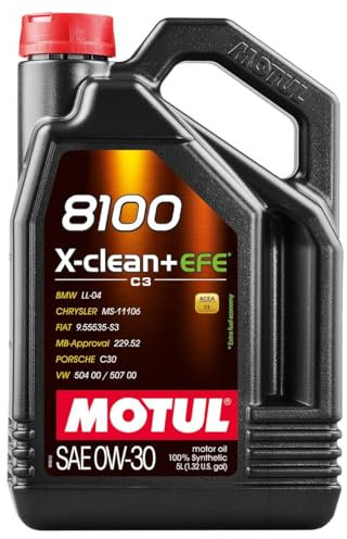 MOTUL Motoröl 0W-30 8100 Motor Öl ACEA C3 X-CLEAN+ EFE 5L