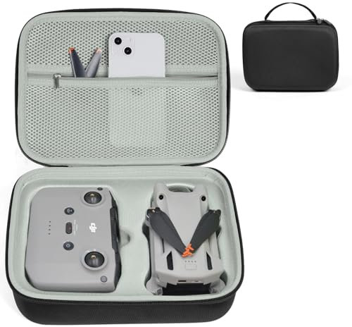 Ainiv Tragetasche für DJI Mini 3 Pro, Wasserdichte Reise-Drohnenhülle, EVA-Aufbewahrungstasche, Portable Taschen Handtasche für DJI Mini 3 Pro Zubehör | RC-N1 Smart Controller und anderes Zubehör