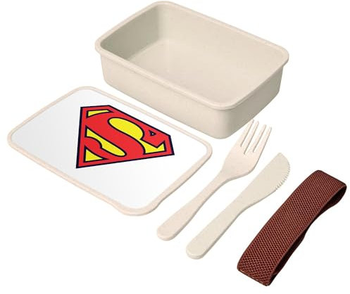Fabulous Lunch Box Lunchbox mit Besteck Super Heros Comic – 700 ml
