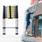 Neo Extendable Portable Foldable Telescopic Ladder Multi-Purpose Aluminium Telescoping Ladder Sturdy Loft Ladder with EN131 Certificate (3.8M)