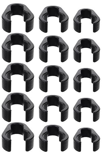 Toyvian 15pcs Mic Cable Clips Stand Cable Organiser Holders Plastic for Home Stage Concert Hall Easy Installation and Sturdy