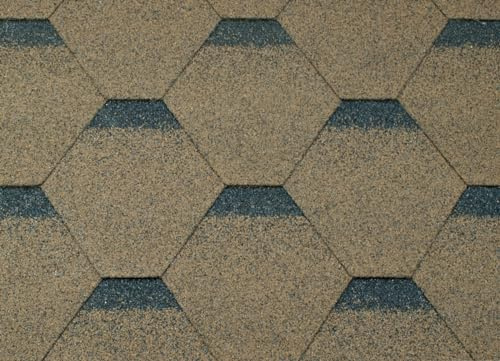 Bitumen Dachschindeln Wetterfest Braun/Technonicol Hexagonal / 3m²