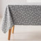 GAMUSI Tischdecke, schmutzabweisend, rechteckig, kleine Punkte, einfarbig, Jacquard, wasserdicht, 140 x 100 cm, Stoff, Hellgrau