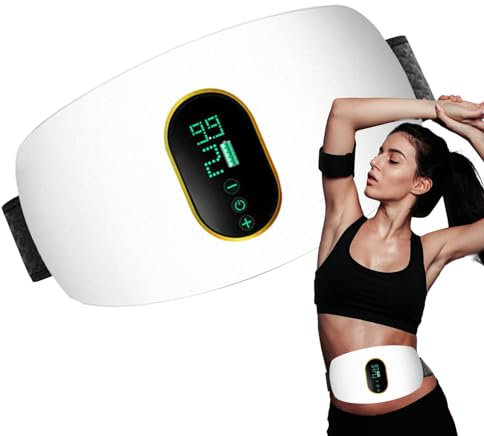 Vibrationsmassage für Bauch, verstellbares Vibrations-Gerät für Taille, kabelloser Bauchtrainer für Studium, Arbeit, nach dem Training