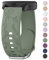Quick Release Rose Butterfly Engraved Strap for Smart Watch Straps 20mm Women,Silicone Replacement Strap with Silver Plated Stainless Steel Buckle for Samsung Galaxy/Garmin/Fossil/Amazfit(Avocado)