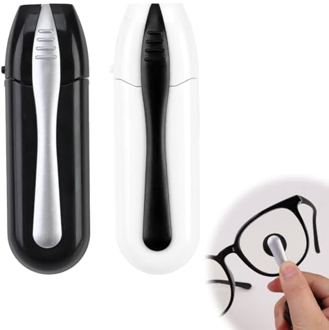 2pcs Eyeglass Cleaner Brush Cleaning Accessories, Microfiber Glasses Cleaning Brush, Soft Eyeglass Brush, for Everyone to Clean Glasses