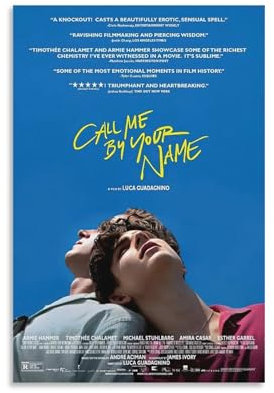 Romantisches Komödie-Filmposter Call Me By Your Name, LGBTQ Filmposter für Wanddekoration, Leinwand, Wandkunst für Wohnzimmer, Dekoration, 30 x 45 cm
