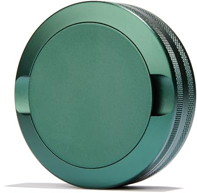 ZUMIQ SNUS Can with 2 Compartments, Design Edge for Extra Grip, 4 Colors (Dark Green, Black, Gray, Silver) - Practical and Stylish SNUS Storage for On the Go (Green)