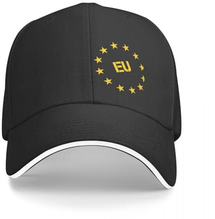 CWCMZDH Baseballmütze Basecap EU Europa Europäische Union Baseball Kappe Mann Kappe Golf Frauen Hüte Für Die Sonne Männer