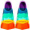 YOTAN Schwimmflossen Kinder | 100% Silikon Kurzflossen | Training Flossen | leichte Kurze Trainingsflossen | Trainingsschwimmflossen für Training im Schwimmen für Kinder Mädchen Jungen Anfänger