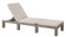 Eleganz Sonnenliege mit Auflage Daytona Cappuccino - Gartenbett aus Polypropylen, langlebig und pflegeleicht, ideal für Garten, Terrasse oder Balkon, bietet Komfort und Stil
