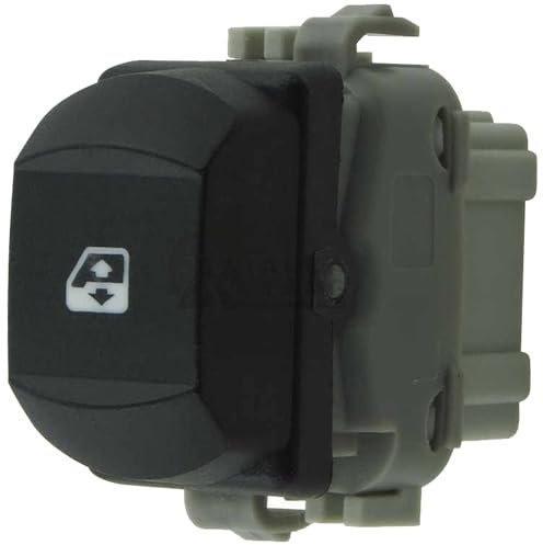 Partsline Interrupteur bouton de lève-vitre avant droit (côté passager) compatible avec Clio 3, Espace 4, Scénic 2-8200315013