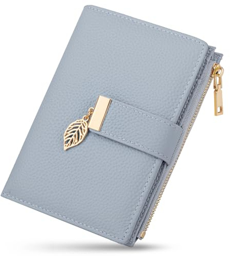 JUYANO Portafoglio Donna Medio in Pelle, Blocco RFID Portafoglio Portamonete Donna Molti Scomparti Porta Passaporto da Viaggio Per uso Quotidiano e In Viaggio