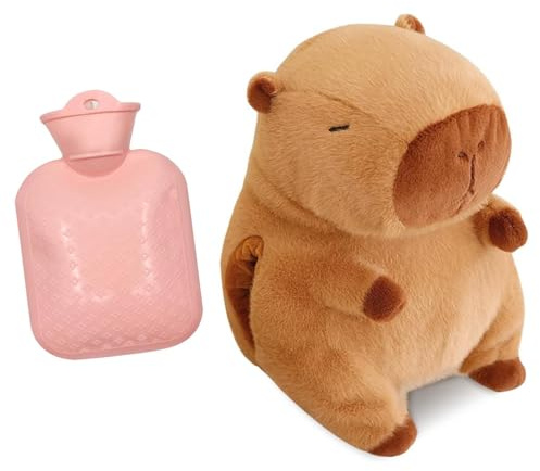 JOYTIX®Neuartiges Capybara-Wärmflasche-Plüschtier – Winter Handwärmer, tägliches Spielzeug für Kinder, per-fektes Geschenk für Freunde & Familie