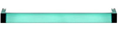Kartell Rail Portasciugamani in Plastica, 7.5X45X4 Cm, Verde Acquamarina