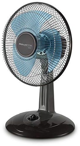Rowenta VU1930F0 Ventilateur de Table Classic Compact 30 cm Oscillation 3 Vitesses 45W Ventilation Bureau Noir