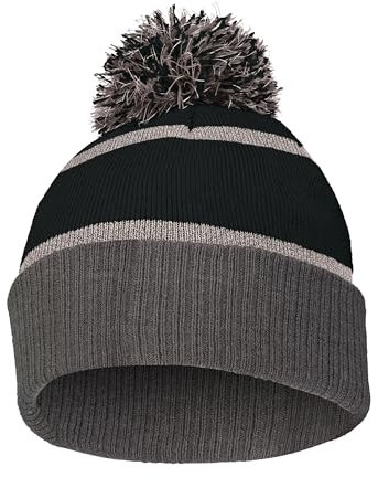 Holloway Unisex-Erwachsene Reflektierende Beanie-Mütze, Schwarz/Carbon, Einheitsgröße