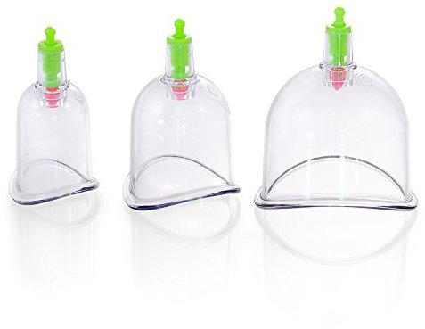 Gelenk Schröpfgläser aus hochwertigem AS- / ABS-Kunststoff | 3er Set