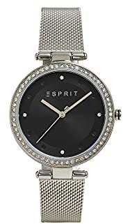 ESPRIT ES1L151M0055 Uhr Damenuhr Lederarmband Edelstahl 3 bar Silber