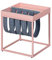 Inter Link - Table Basse - Porte-revues - Table Fonctionnelle - Mellow Rose - métal laqué - avec Porte-revues - Laine Bouillie - Club NY