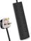 ExtraStar 4 Way Extension Lead, 13A Fused UK Plug Adapter, 5 Metre Extension Cable Power Strip - Black