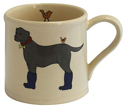 Emma Lawrence Labrador in Wellies Cream Mug