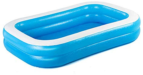 BLUE SKY - Piscine Gonflable - Jeu de Plein Air - 069072 - Bleu - Pataugeoire - Plastique - 262 cm x 175 cm - Enfant - Piscinette - À Partir de 6 Ans