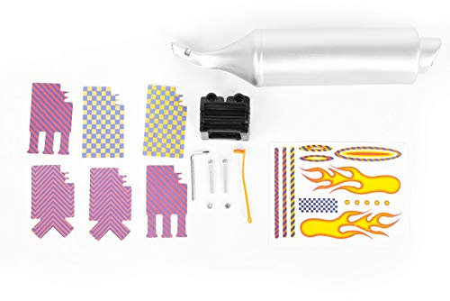 Eddwiin Bike Turbo Pipe Auspuffanlage Fahrradspeichen Sound Maker Motocards Kit