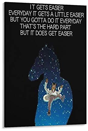 BoJack Horseman Anime Poster Comedy Poster Druck Foto Kunst Malerei Leinwand Poster Home Modern Decor Poster 30 x 45 cm