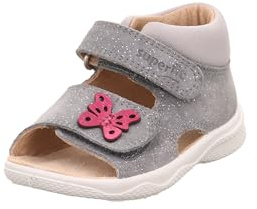 Superfit Mädchen Polly Sandale, Hellgrau 2500, 21 EU