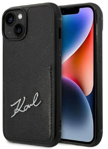 KARL LAGERFELD KLHCP14MCSSK Hülle für iPhone 14 Plus 6,7 hardcase Schwarz Signa