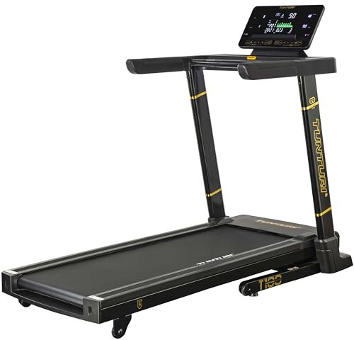 Tunturi T100 Centuri Laufband Klappbar - Walking pad - Für zuhause - LED Monitor - Laufband mit 44 Trainingsprogrammen - 0.8-20.0km/h