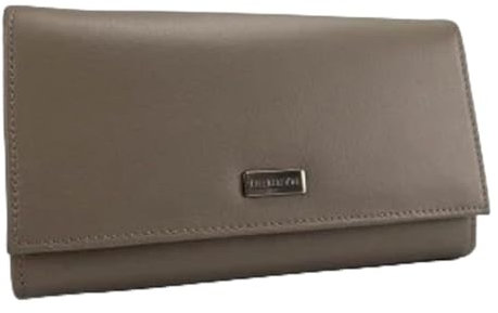 Générique Portefeuille Femme Compagnon Tout-en-Un - Porte chéquier - Stylo – Monnaie – Cartes Documents - Taupe