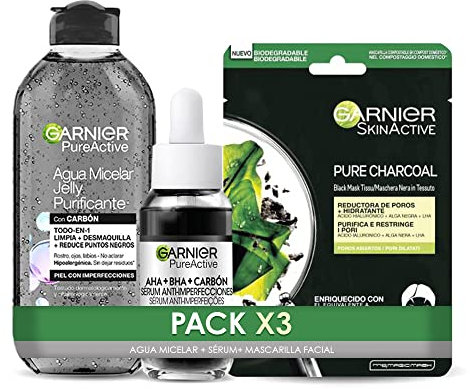 GARNIER Pack Pure Active rutina anti acné