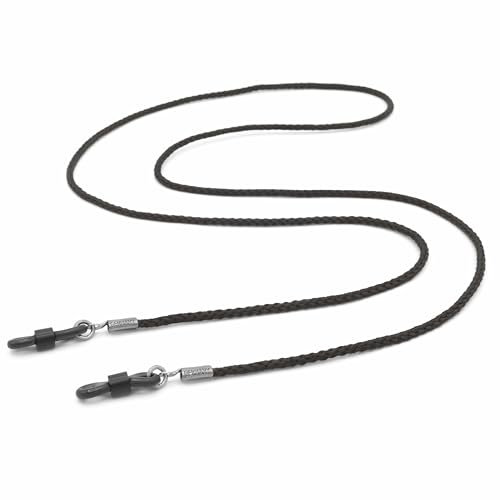 STANDWERK® Sangle de lunettes pour homme et femme, fabriquée en Allemagne, résistante aux UV, en caoutchouc et tissu, sans nickel, Simple., taille unique