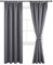 DWCN Gardinen Blickdicht Vorhänge mit Kräuselband 2er Set H228 x B117 cm, Verdunklungsvorhänge mit Vorhang-Krawatten, Vorhänge Wohnzimmer Schlafzimmer Thermogardine Kälteschutz Wämreisolierende, Grau