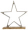 Aluminium Stern Aufsteller Silber - 32 cm - Weihnachts Tischdeko zum Hinstellen - Advent Winter Deko Stern Fensterdeko Weihnachtsdeko